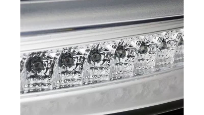 Spec-D Projector Headlights w/ LED Light Bar & LED Turn Signal Lights (Chrome Housing/Clear Lens) Kia Soul 2010-2011                                     - 2LHP-SOU10-TM - Image 6