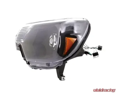 Spec-D Retro Style Projector Headlights (Matte Black Housing/Clear Lens) Toyota Tacoma 2012-2015 - 2LHP-TAC12JM-RS