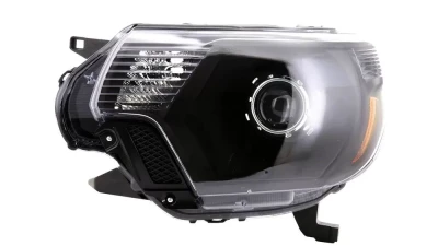 Spec-D Retro Style Projector Headlights (Matte Black Housing/Clear Lens) Toyota Tacoma 2012-2015                                     - 2LHP-TAC12JM-RS - Image 6