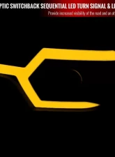 Spec-D Switchback Sequential LED Bar Projector Headlights (Matte Black Housing/Smoked Lens) Toyota Tacoma 2012-2015                                     - 2LHP-TAC12SM-SQ-RS - Image 3