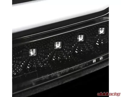 Spec-D LED C-Bar Projector Headlights w/ LED Turn Signal Lights (Jet Black Housing/Clear Lens) Chevrolet Tahoe | Suburban 2015-2020 - 2LHP-TAH15BK-TM