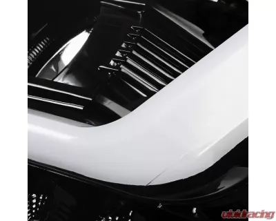 Spec-D LED C-Bar Projector Headlights w/ LED Turn Signal Lights (Jet Black Housing/Clear Lens) Chevrolet Tahoe | Suburban 2015-2020 - 2LHP-TAH15BK-TM