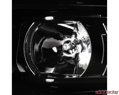 Spec-D LED C-Bar Projector Headlights w/ LED Turn Signal Lights (Jet Black Housing/Clear Lens) Chevrolet Tahoe | Suburban 2015-2020 - 2LHP-TAH15BK-TM