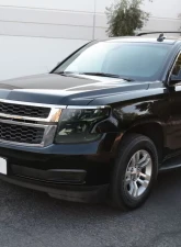 Spec-D Projector Headlights w/ LED Light Strip (Chrome Housing/Smoked Lens) Chevrolet Tahoe | Suburban 2015-2020                                     - 2LHP-TAH15G-GO - Image 10