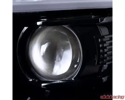 Spec-D LED C-Bar Projector Headlights w/ LED Turn Signal Lights (Glossy Black Housing/Smoked Lens) Chevrolet Tahoe | Suburban 2015-2020 - 2LHP-TAH15G-TM