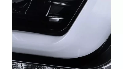 Spec-D LED C-Bar Projector Headlights w/ LED Turn Signal Lights (Glossy Black Housing/Smoked Lens) Chevrolet Tahoe | Suburban 2015-2020                                     - 2LHP-TAH15G-TM - Image 5