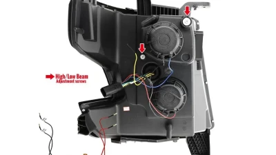 Spec-D LED C-Bar Projector Headlights w/ LED Turn Signal Lights (Glossy Black Housing/Smoked Lens) Chevrolet Tahoe | Suburban 2015-2020                                     - 2LHP-TAH15G-TM - Image 9