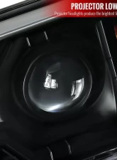 Spec-D Projector Headlights w/ LED Light Strip (Matte Black Housing/Clear Lens) Chevrolet Trailblazer 2002-2009                                     - 2LHP-TBLZ02JM-V2-RS - Image 3