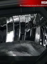 Spec-D Projector Headlights w/ LED Light Strip (Matte Black Housing/Clear Lens) Chevrolet Trailblazer 2002-2009                                     - 2LHP-TBLZ02JM-V2-RS - Image 4