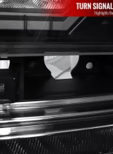 Spec-D Projector Headlights w/ LED Light Strip (Matte Black Housing/Clear Lens) Chevrolet Trailblazer 2002-2009                                     - 2LHP-TBLZ02JM-V2-RS - Image 5