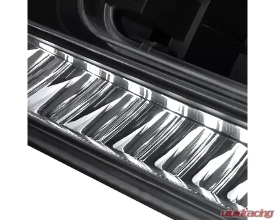 Spec-D Projector Headlights w/ LED Light Strip (Matte Black Housing/Clear Lens) Chevrolet Trailblazer 2002-2009 - 2LHP-TBLZ02JM-V2-RS