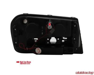 Spec-D Projector Headlights w/ LED Light Strip (Matte Black Housing/Clear Lens) Chevrolet Trailblazer 2002-2009 - 2LHP-TBLZ02JM-V2-RS