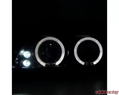 Spec-D Dual Halo Projector Headlights (Glossy Black Housing/Smoked Lens) Scion tC 2005-2010 - 2LHP-TC05G-TM