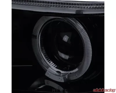 Spec-D Dual Halo Projector Headlights (Glossy Black Housing/Smoked Lens) Scion tC 2005-2010 - 2LHP-TC05G-TM