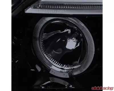 Spec-D Dual Halo Projector Headlights (Glossy Black Housing/Smoked Lens) Scion tC 2005-2010 - 2LHP-TC05G-TM