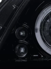 Spec-D Dual Halo Projector Headlights (Glossy Black Housing/Smoked Lens) Scion tC 2005-2010                                     - 2LHP-TC05G-TM - Image 6