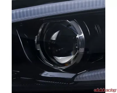 Spec-D LED Bar Projector Headlights w/ LED Turn Signal Lights (Glossy Black Housing/Smoked Lens)  Scion tC 2011-2013 - 2LHP-TC11G-TM