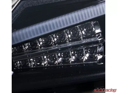 Spec-D LED Bar Projector Headlights w/ LED Turn Signal Lights (Glossy Black Housing/Smoked Lens)  Scion tC 2011-2013 - 2LHP-TC11G-TM