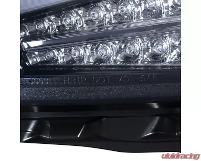 Spec-D LED Bar Projector Headlights w/ LED Turn Signal Lights (Glossy Black Housing/Smoked Lens)  Scion tC 2011-2013 - 2LHP-TC11G-TM