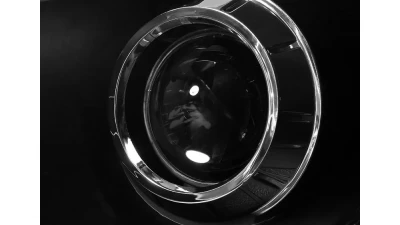 Spec-D Projector Headlights w/ LED Light Strip (Matte Black Housing/Clear Lens) Hyundai Tucson 2010-2013                                     - 2LHP-TUC10JM-TM - Image 3