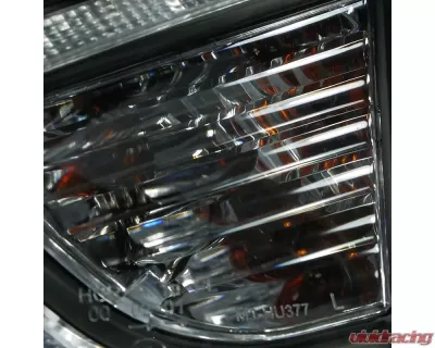 Spec-D Projector Headlights w/ LED Light Strip (Matte Black Housing/Clear Lens) Hyundai Tucson 2010-2013 - 2LHP-TUC10JM-TM