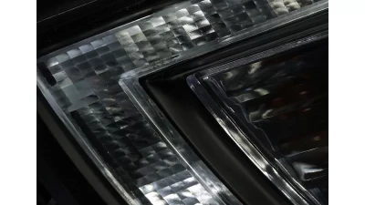 Spec-D Projector Headlights w/ LED Light Strip (Matte Black Housing/Clear Lens) Hyundai Tucson 2010-2013                                     - 2LHP-TUC10JM-TM - Image 5