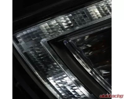 Spec-D Projector Headlights w/ LED Light Strip (Matte Black Housing/Clear Lens) Hyundai Tucson 2010-2013 - 2LHP-TUC10JM-TM