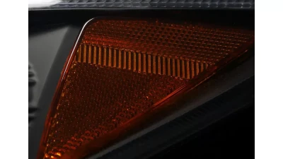 Spec-D Projector Headlights w/ LED Light Strip (Matte Black Housing/Clear Lens) Hyundai Tucson 2010-2013                                     - 2LHP-TUC10JM-TM - Image 6