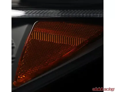 Spec-D Projector Headlights w/ LED Light Strip (Matte Black Housing/Clear Lens) Hyundai Tucson 2010-2013 - 2LHP-TUC10JM-TM