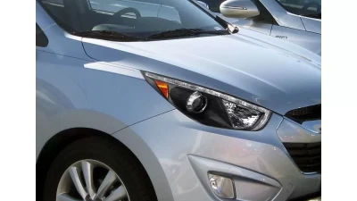 Spec-D Projector Headlights w/ LED Light Strip (Matte Black Housing/Clear Lens) Hyundai Tucson 2010-2013                                     - 2LHP-TUC10JM-TM - Image 10