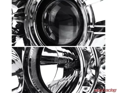 Spec-D Switchback Sequential LED C-Bar Projector Headlights (Chrome Housing/Clear Lens) Toyota Tundra | Sequoia 2007-2017 - 2LHP-TUN07-SQ-RS