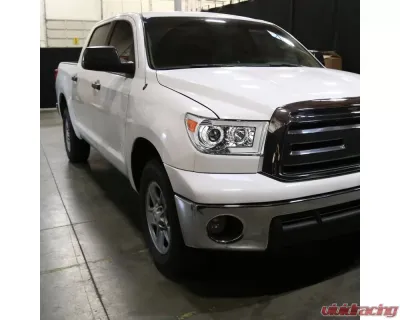 Spec-D Switchback Sequential LED C-Bar Projector Headlights (Chrome Housing/Clear Lens) Toyota Tundra | Sequoia 2007-2017 - 2LHP-TUN07-SQ-RS