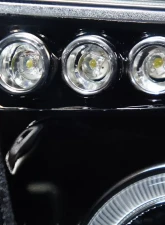 Spec-D Single Halo Projector Headlights (Glossy Black Housing/Smoked Lens) Toyota Tundra | Sequoia 2007-2017                                     - 2LHP-TUN07G-TM - Image 5