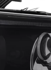 Spec-D Single Halo Projector Headlights (Glossy Black Housing/Smoked Lens) Toyota Tundra | Sequoia 2007-2017                                     - 2LHP-TUN07G-TM - Image 6