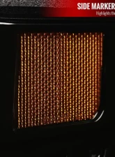 Spec-D LED C-Bar Projector Headlights w/ Sequential Turn Signal Lights (Jet Black Housing/Clear Lens) Toyota Tundra 2014-2021                                     - 2LHP-TUN14BK-SQ-TM - Image 7