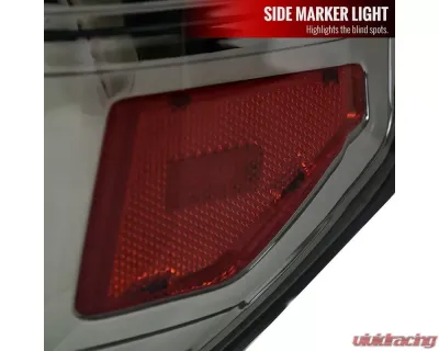 Spec-D LED C-Bar Projector Headlights w/ Sequential Arrow Turn Signals (Chrome Housing/Smoked Lens) Toyota Tundra 2014-2021 - 2LHP-TUN14G-RS