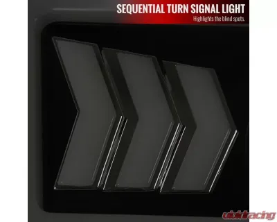 Spec-D LED C-Bar Projector Headlights w/ Sequential Arrow Turn Signals (Black Housing/Smoked Lens) Toyota Tundra 2014-2021 - 2LHP-TUN14SM-RS