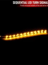 Spec-D LED Bar Projector Headlights w/ Sequential Turn Signal Lights (Glossy Black Housing/Smoked Lens) Hyundai Veloster 2012-2017                                     - 2LHP-VEL12G-TM - Image 3