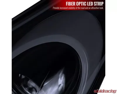 Spec-D LED Bar Projector Headlights w/ Sequential Turn Signal Lights (Glossy Black Housing/Smoked Lens) Hyundai Veloster 2012-2017 - 2LHP-VEL12G-TM