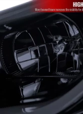 Spec-D LED Bar Projector Headlights w/ Sequential Turn Signal Lights (Glossy Black Housing/Smoked Lens) Hyundai Veloster 2012-2017                                     - 2LHP-VEL12G-TM - Image 7