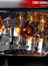 Spec-D Projector Headlights w/ LED Light Strip (Matte Black Housing/Clear Lens) Ford Crown Victoria 1998-2011                                     - 2LHP-VIC98JM-TM - Image 6