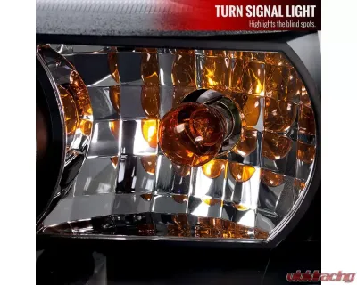 Spec-D Projector Headlights w/ LED Light Strip (Matte Black Housing/Clear Lens) Ford Crown Victoria 1998-2011 - 2LHP-VIC98JM-TM