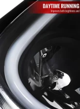 Spec-D Projector Headlights w/ LED Bar (Matte Black Housing/Clear Lens) Subaru Impreza | Outback | WRX | STI 2004-2005                                     - 2LHP-WRX05JM-G2-TM - Image 5