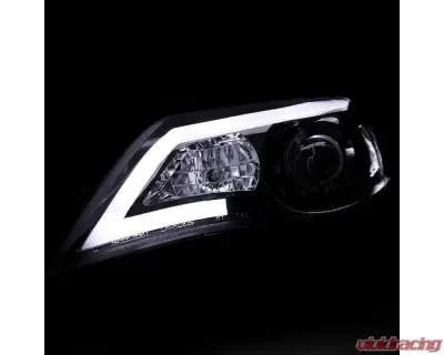 Spec-D LED Bar Projector Headlights (Chrome Housing/Clear Lens) Subaru Outback | WRX 2008-2014 - 2LHP-WRX08-TM