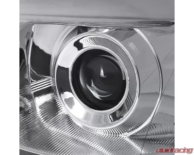 Spec-D LED Bar Projector Headlights (Chrome Housing/Clear Lens) Subaru Outback | WRX 2008-2014 - 2LHP-WRX08-TM