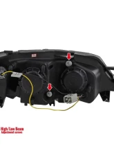 Spec-D LED Bar Projector Headlights (Chrome Housing/Clear Lens) Subaru Outback | WRX 2008-2014                                     - 2LHP-WRX08-TM - Image 9