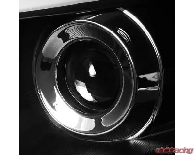 Spec-D LED Bar Projector Headlights (Matte Black Housing/Clear Lens) Subaru Outback | WRX 2008-2014 - 2LHP-WRX08JM-TM