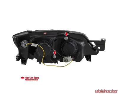 Spec-D LED Bar Projector Headlights (Matte Black Housing/Clear Lens) Subaru Outback | WRX 2008-2014 - 2LHP-WRX08JM-TM