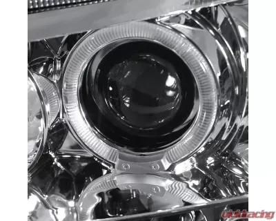 Spec-D Dual Halo Projector Headlights (Chrome Housing/Clear Lens) Nissan Xterra 2005-2015 - 2LHP-XTE05-TM