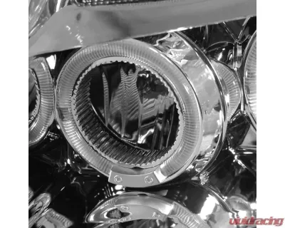 Spec-D Dual Halo Projector Headlights (Chrome Housing/Clear Lens) Nissan Xterra 2005-2015 - 2LHP-XTE05-TM